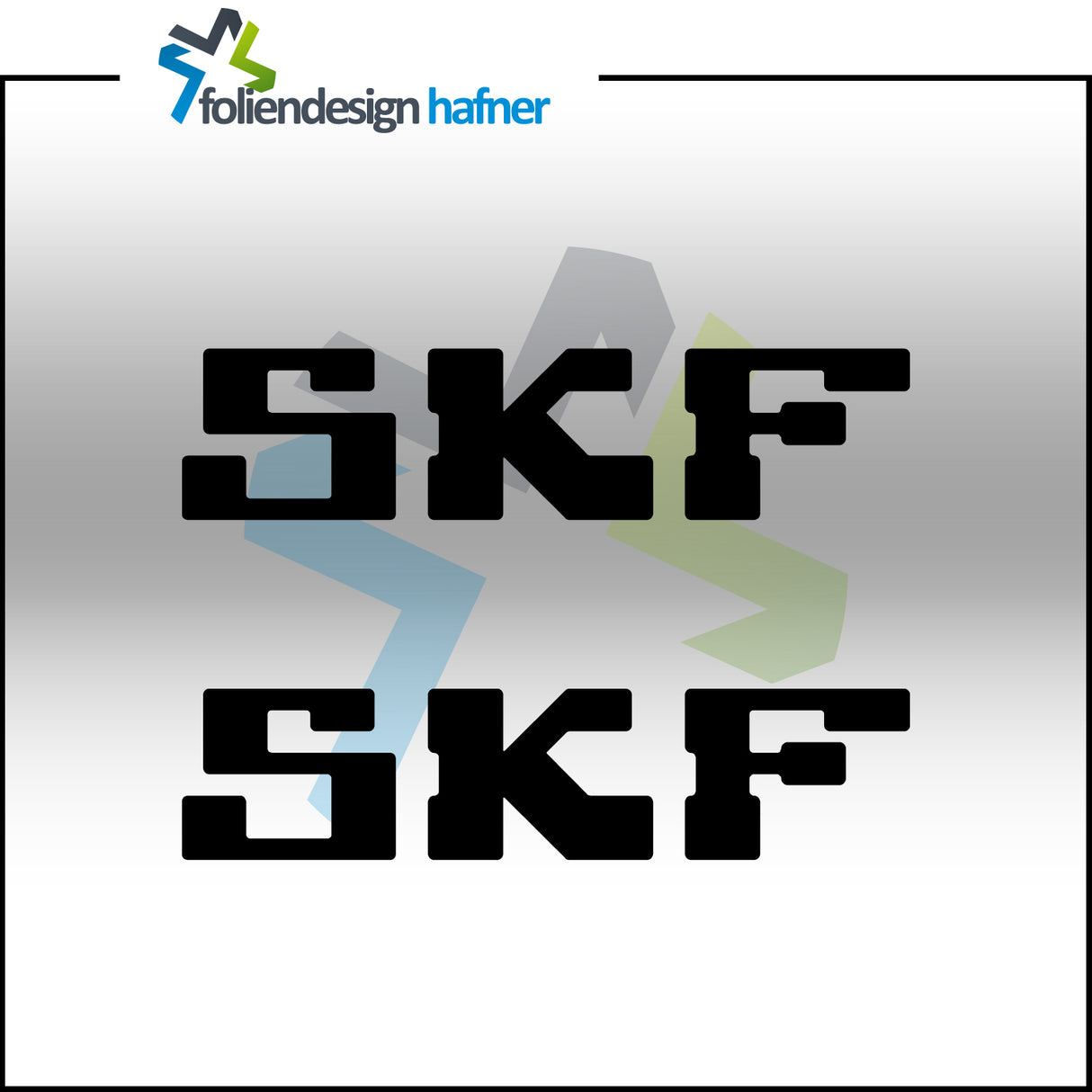 SKF Aufkleber Sponsorenaufkleber Sticker (2 Stück)
