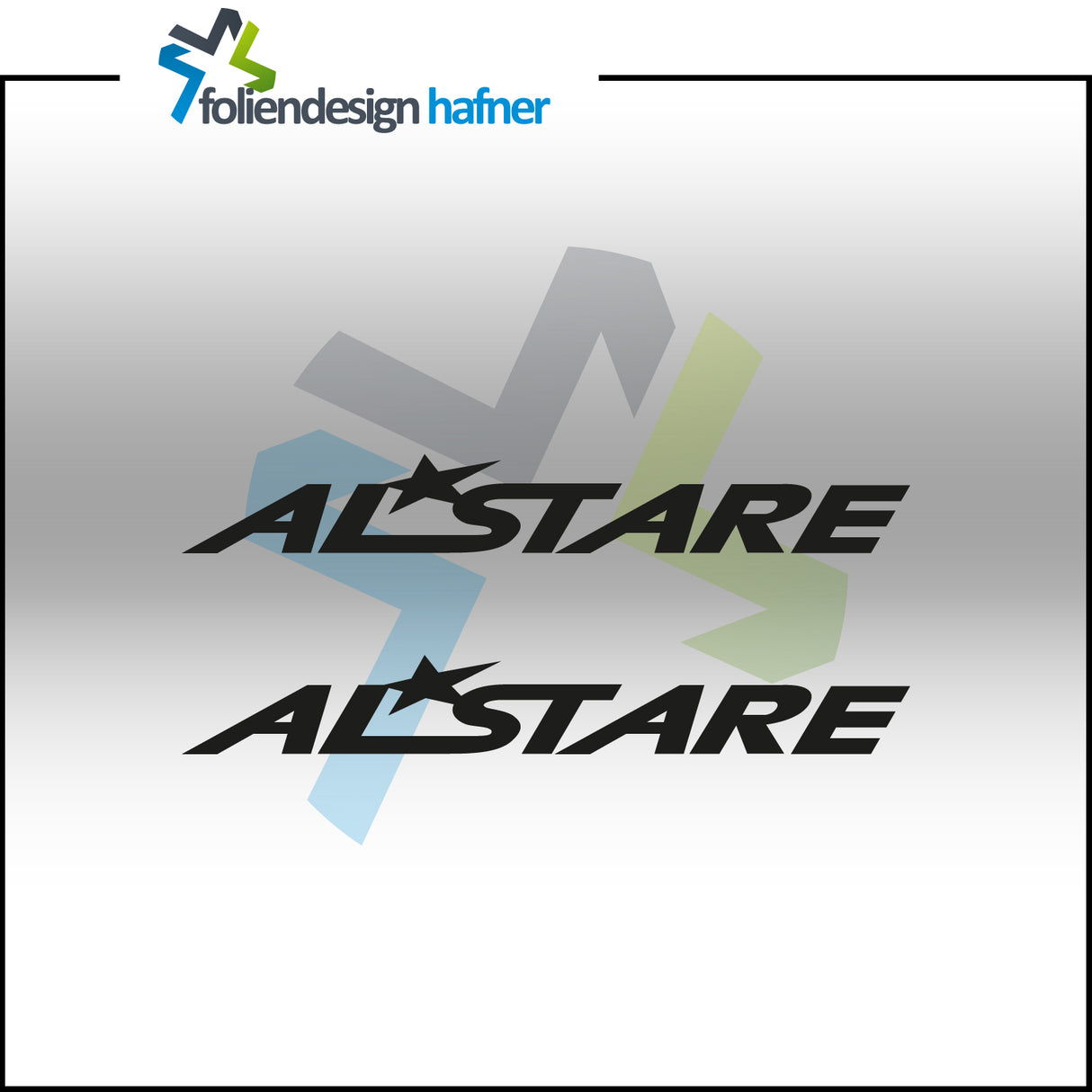 Alstare Aufkleber Sponsorenaufkleber Sticker (2 Stück)