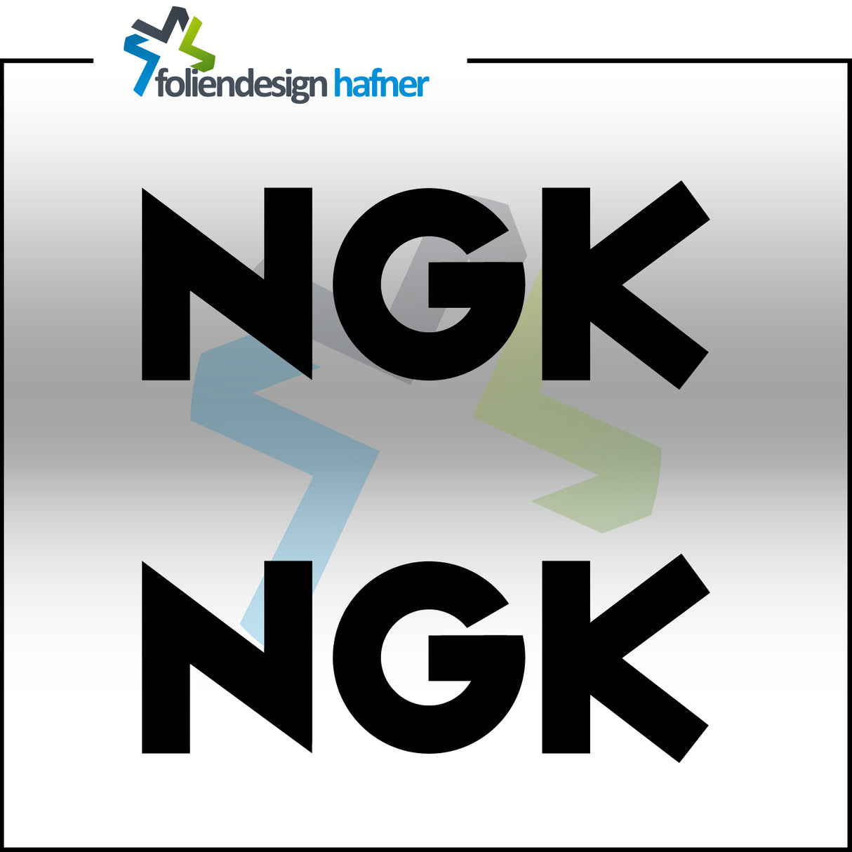 NGK Aufkleber Sponsorenaufkleber Sticker (2 Stück)