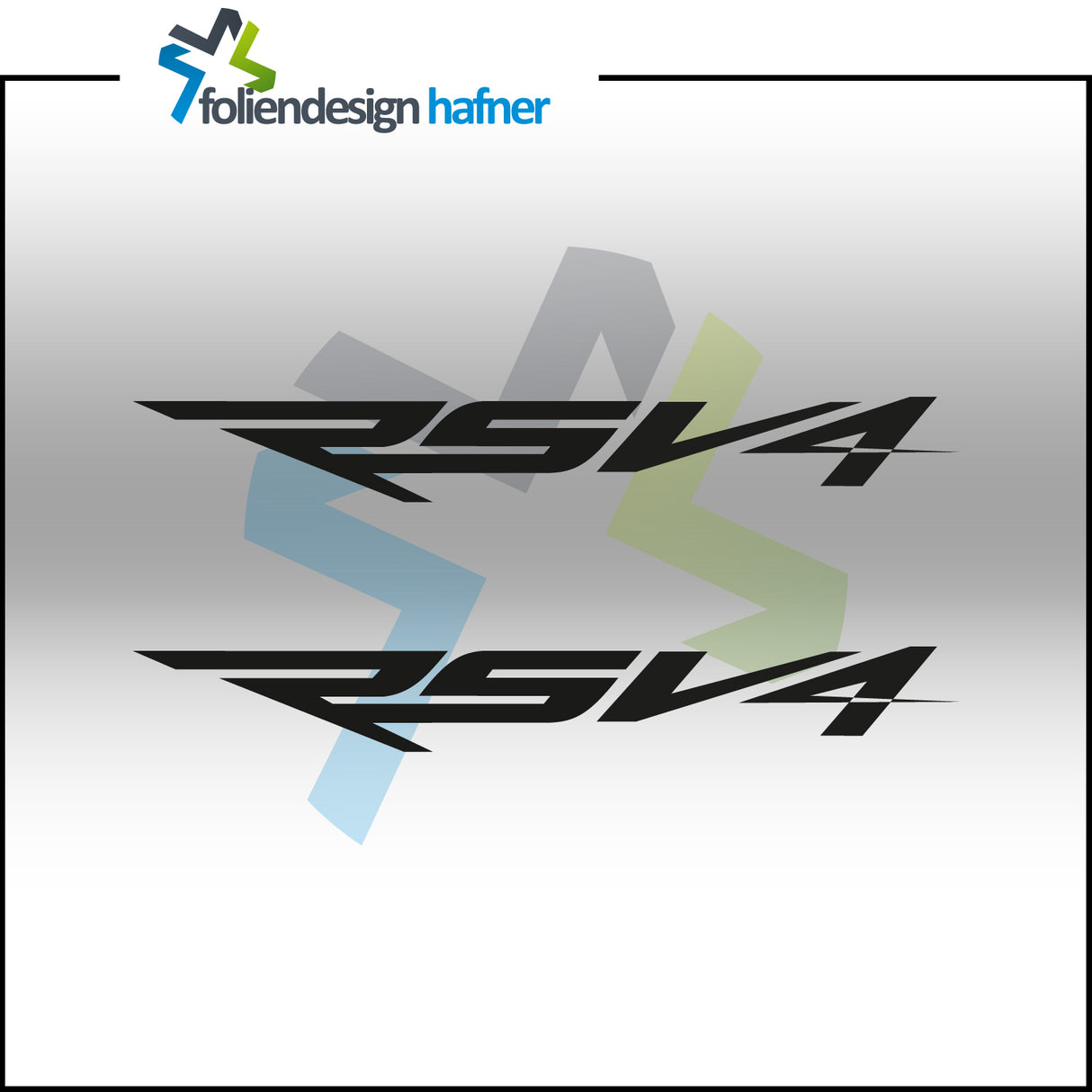 RSV 4 Aufkleber Sponsorenaufkleber Sticker (2 Stück)