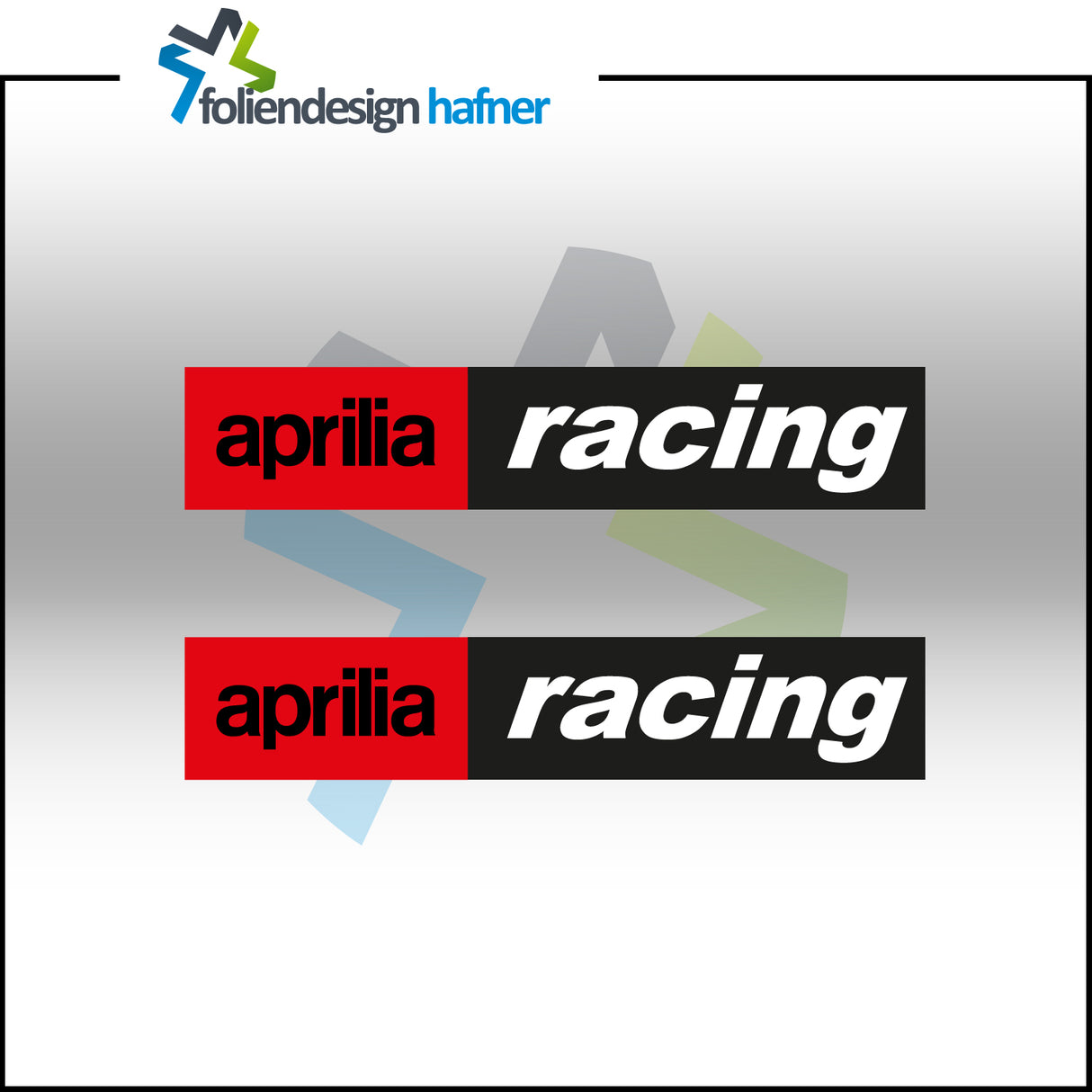 aprilia racing Aufkleber Sponsorenaufkleber Sticker (2 Stück)