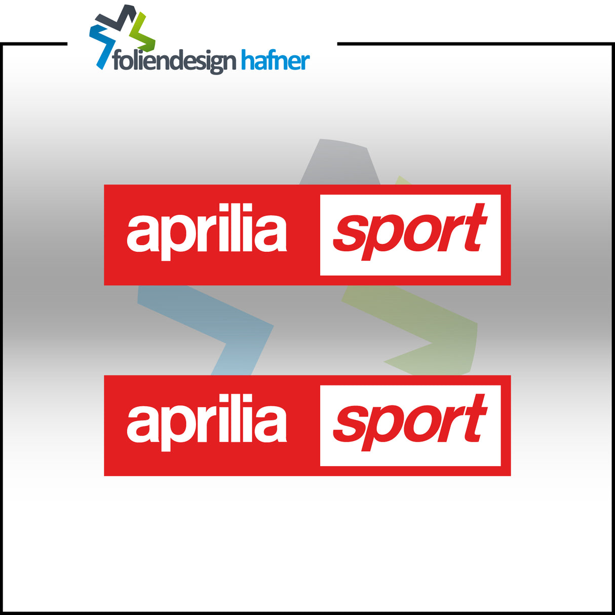 aprilia sport Aufkleber Sponsorenaufkleber Sticker (2 Stück)