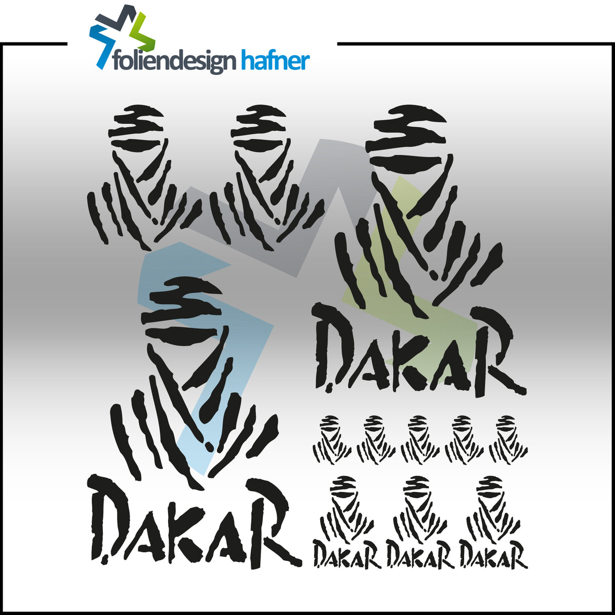 Dakar Aufkleber-Set