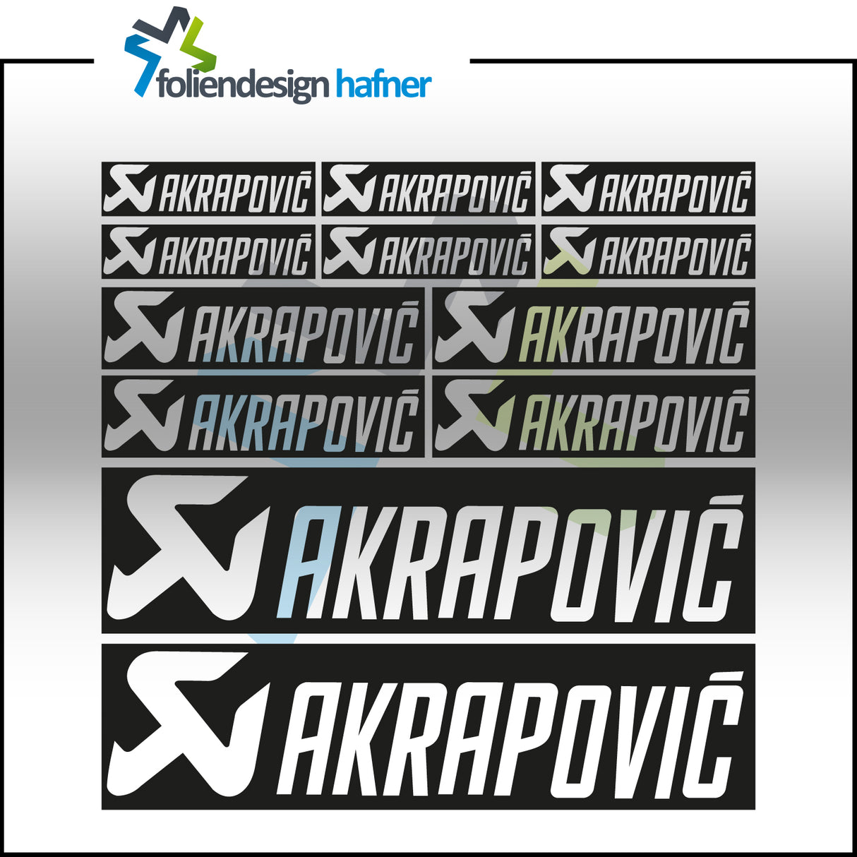 Akrapovic Aufkleber-Set