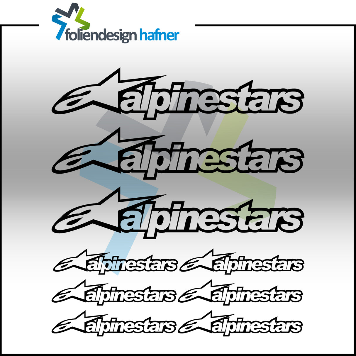 Alpinestars Aufkleber-Set