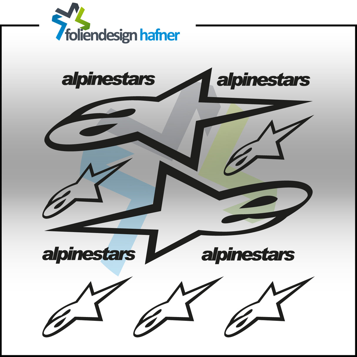 Alpinestars Aufkleber-Set