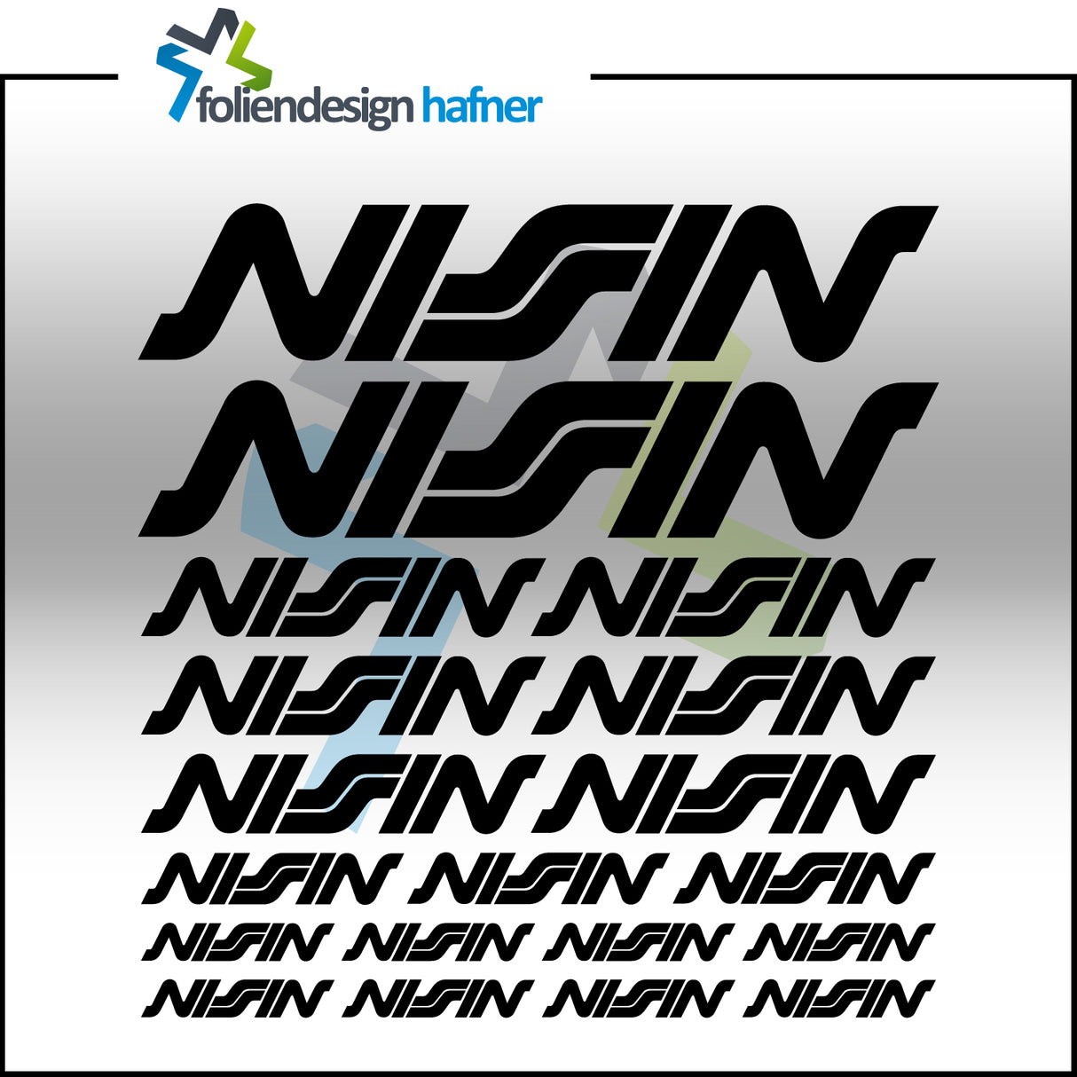 Nissin Aufkleber-Set