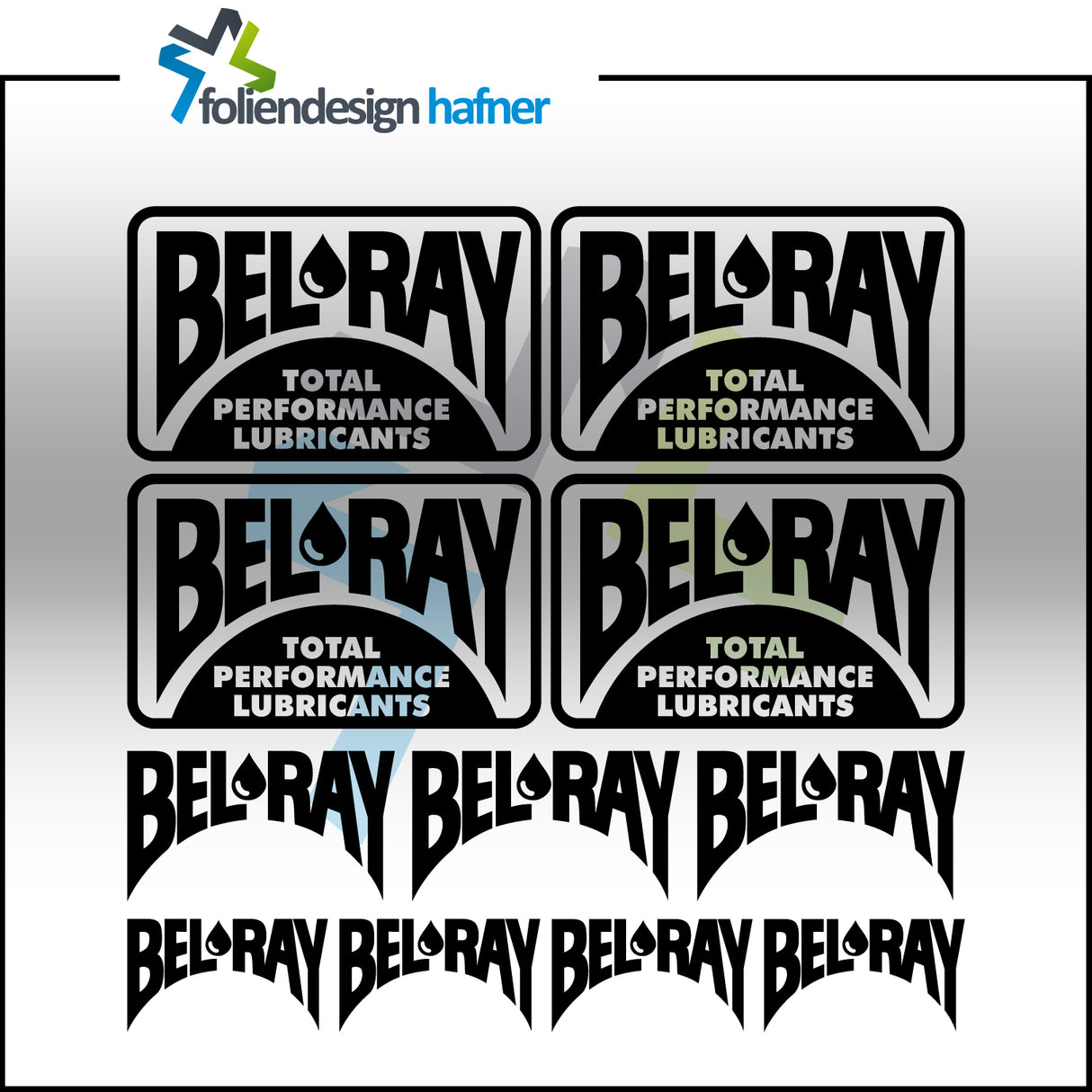 Bel Ray Aufkleber-Set