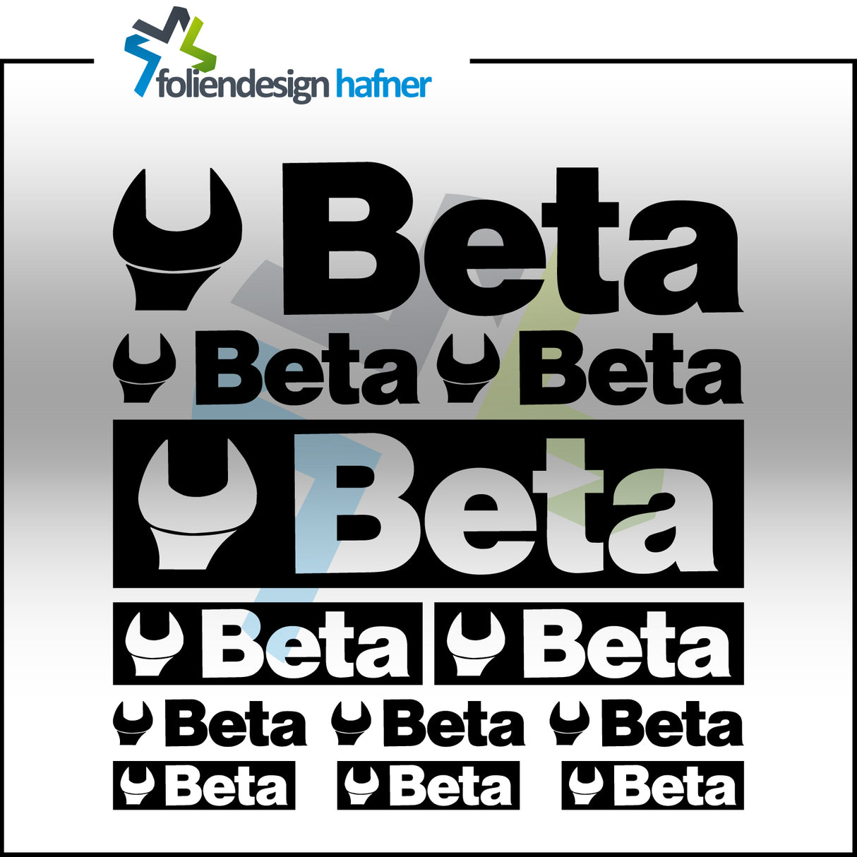 Beta Aufkleber-Set