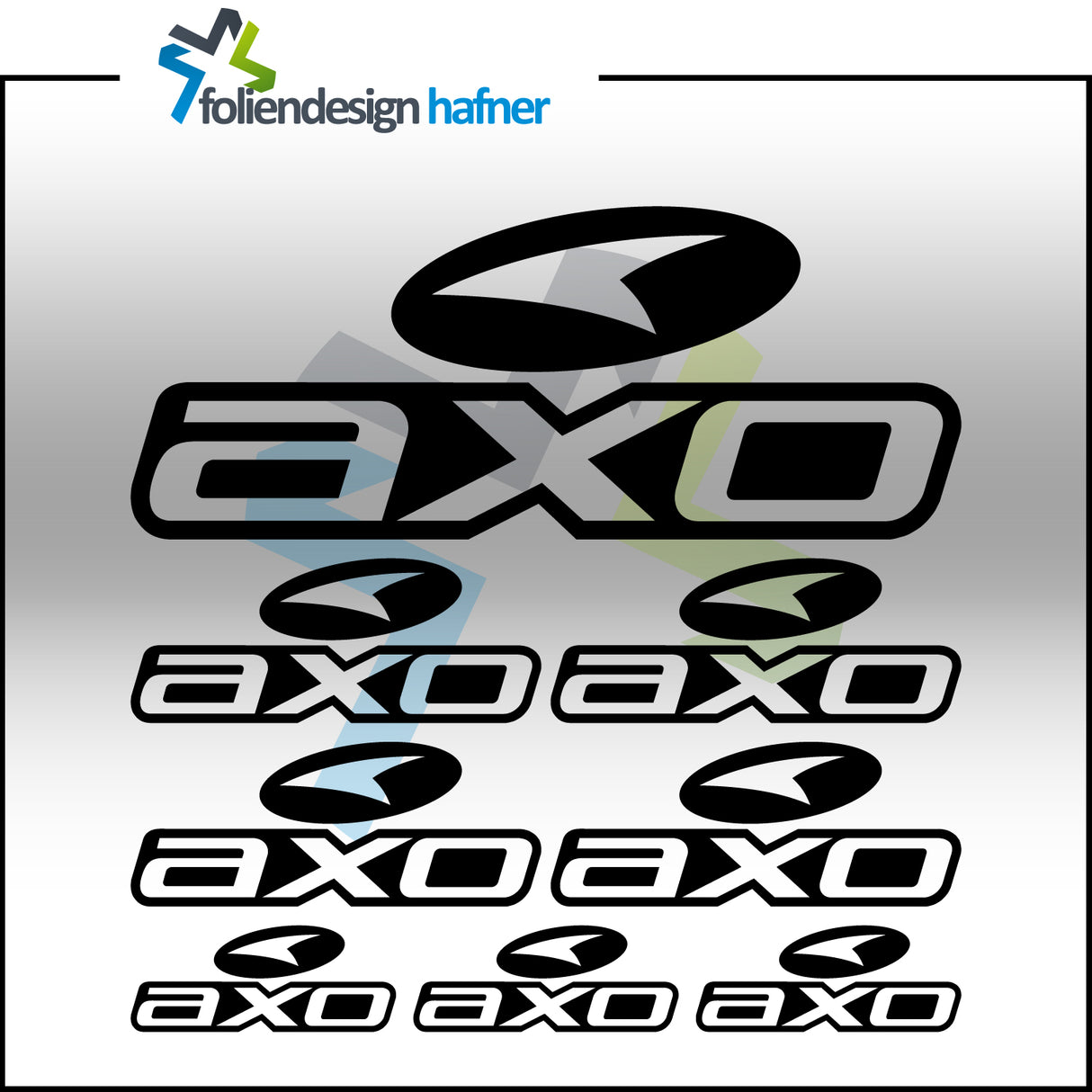 axo Aufkleber-Set