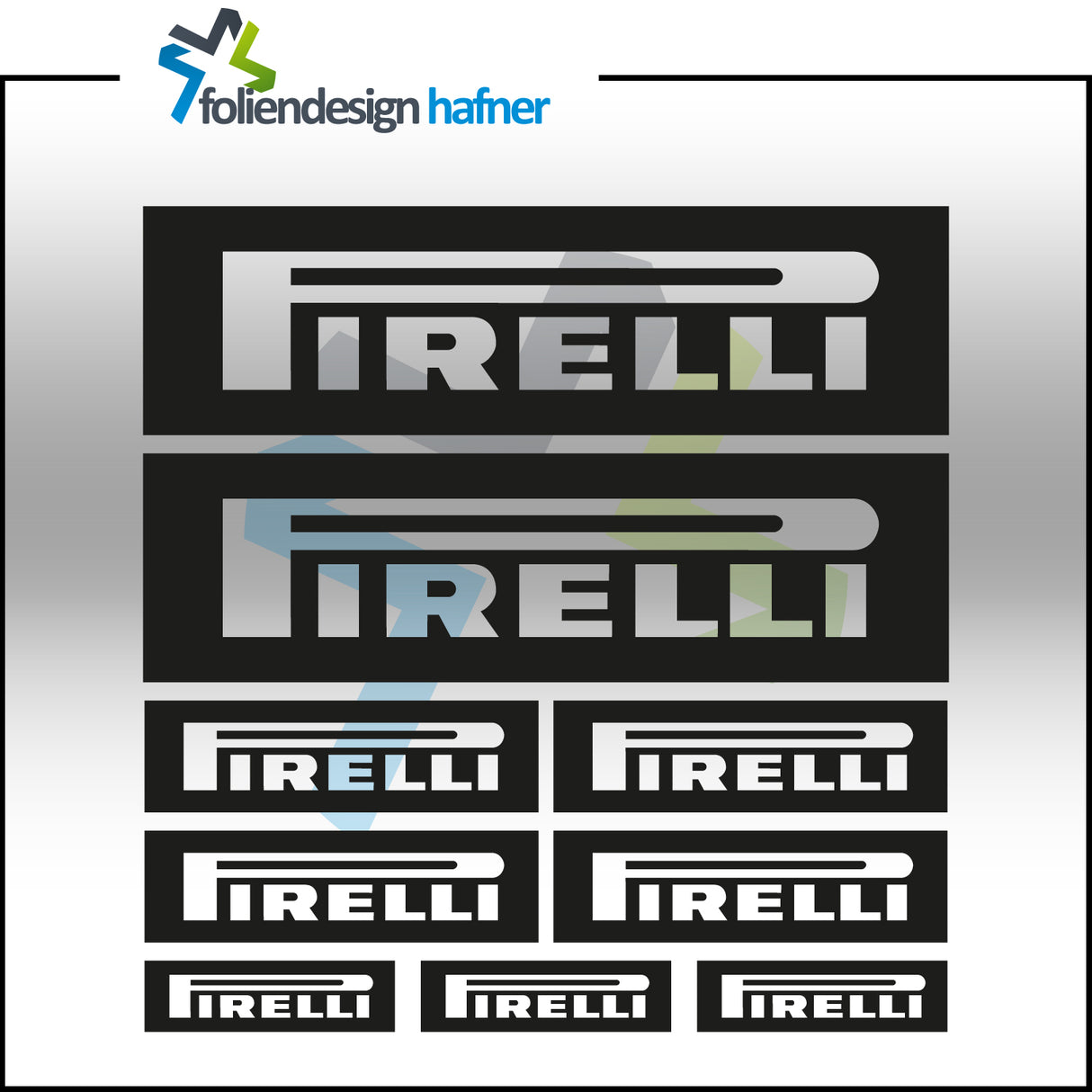 Pirelli Aufkleber-Set