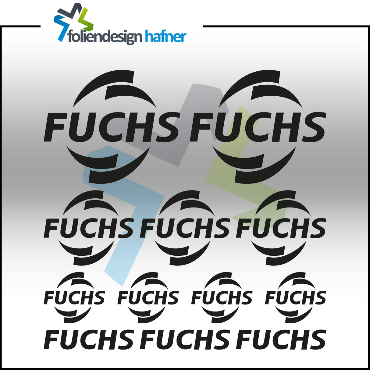Fuchs Aufkleber-Set