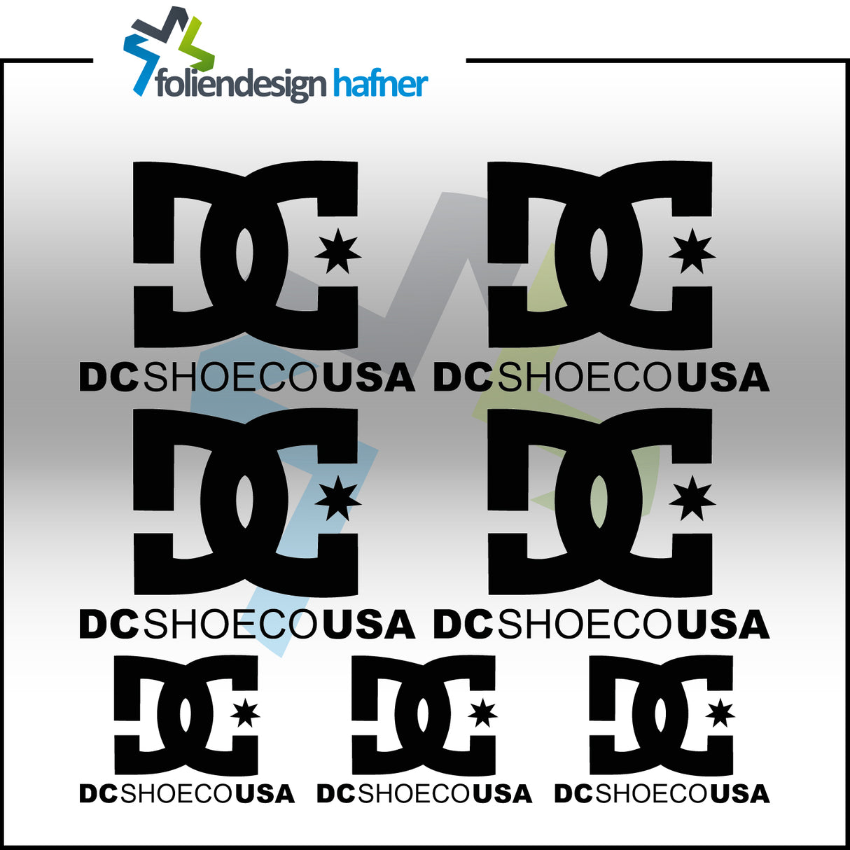 Dcshoeco USA Aufkleber-Set