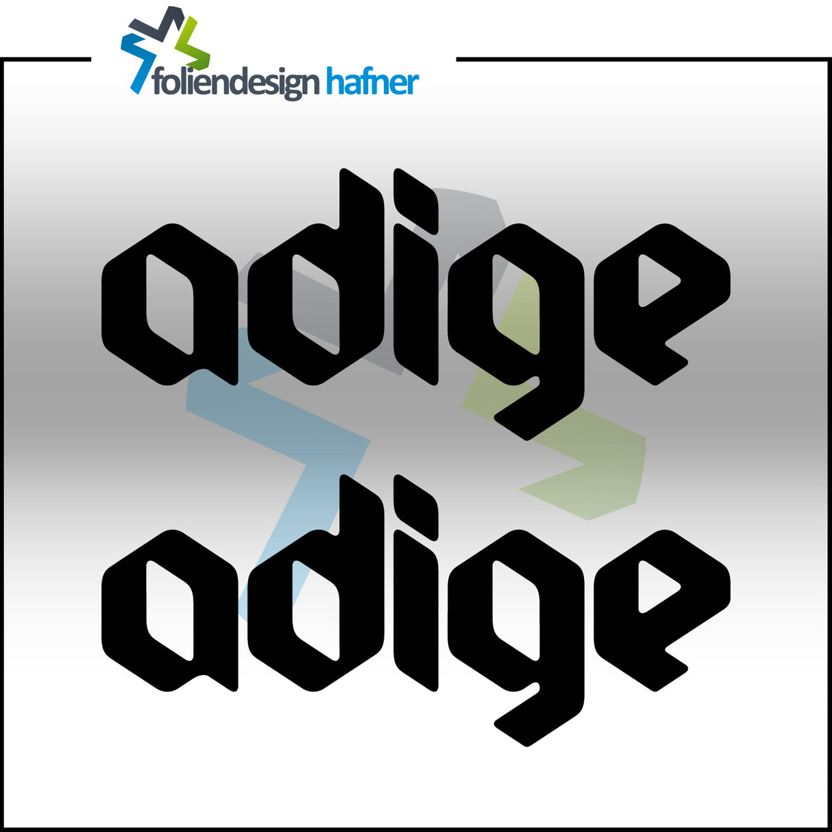 adige Aufkleber Sponsorenaufkleber Sticker (2 Stück)