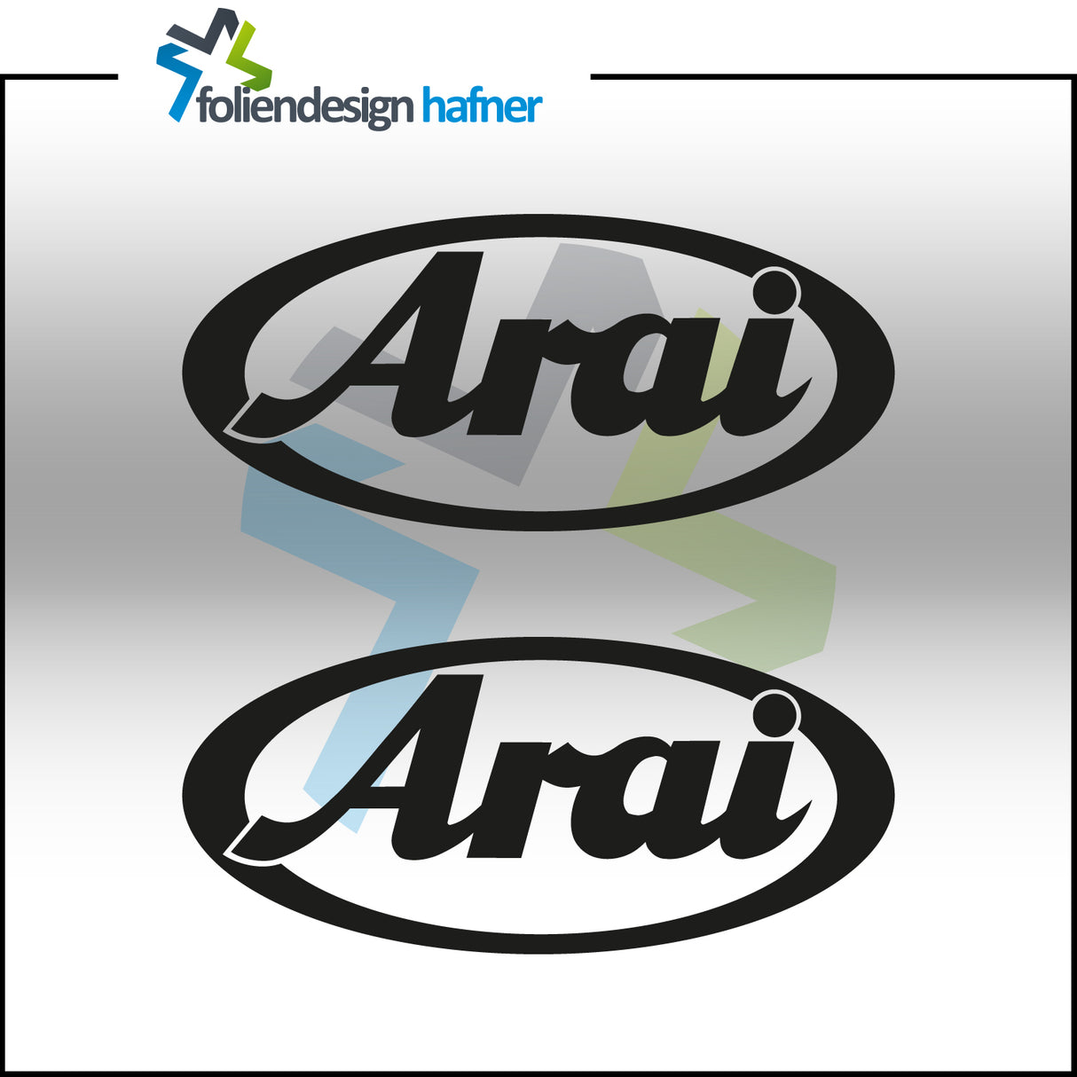 Arai Aufkleber Sponsorenaufkleber Sticker (2 Stück)