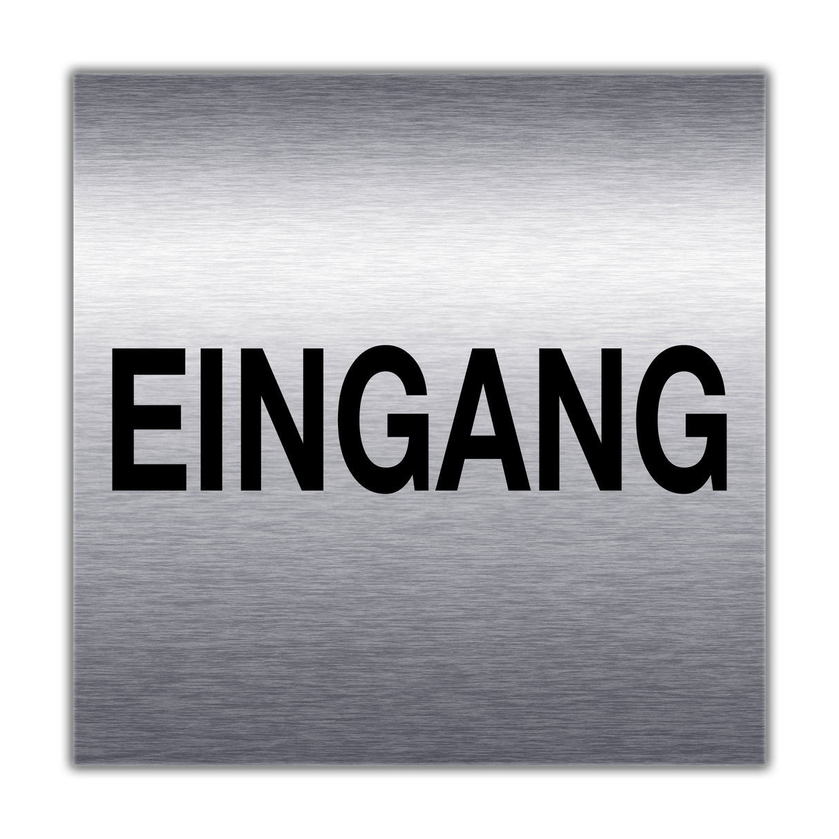 Türschild Edelstahl optik EINGANG