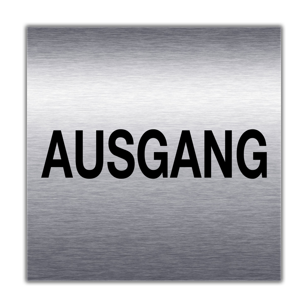 Türschild Edelstahl optik AUSGANG
