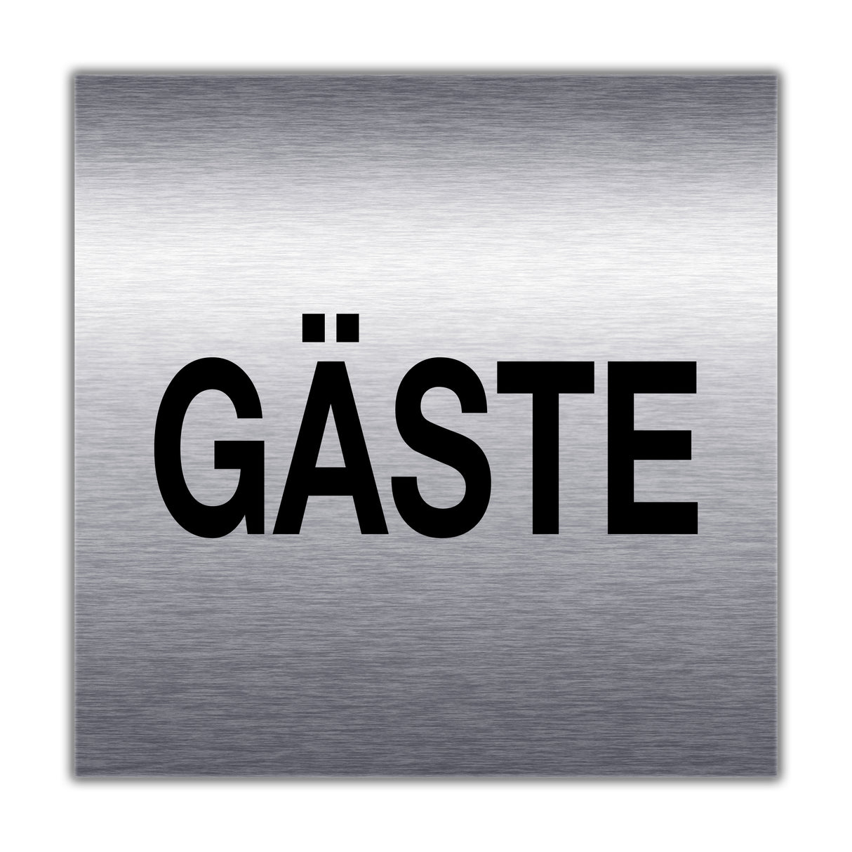 Türschild Edelstahl optik GÄSTE