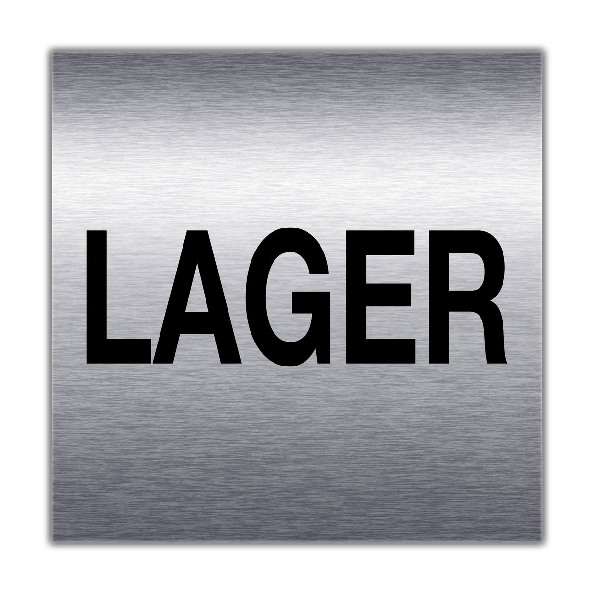 Türschild Edelstahl optik LAGER