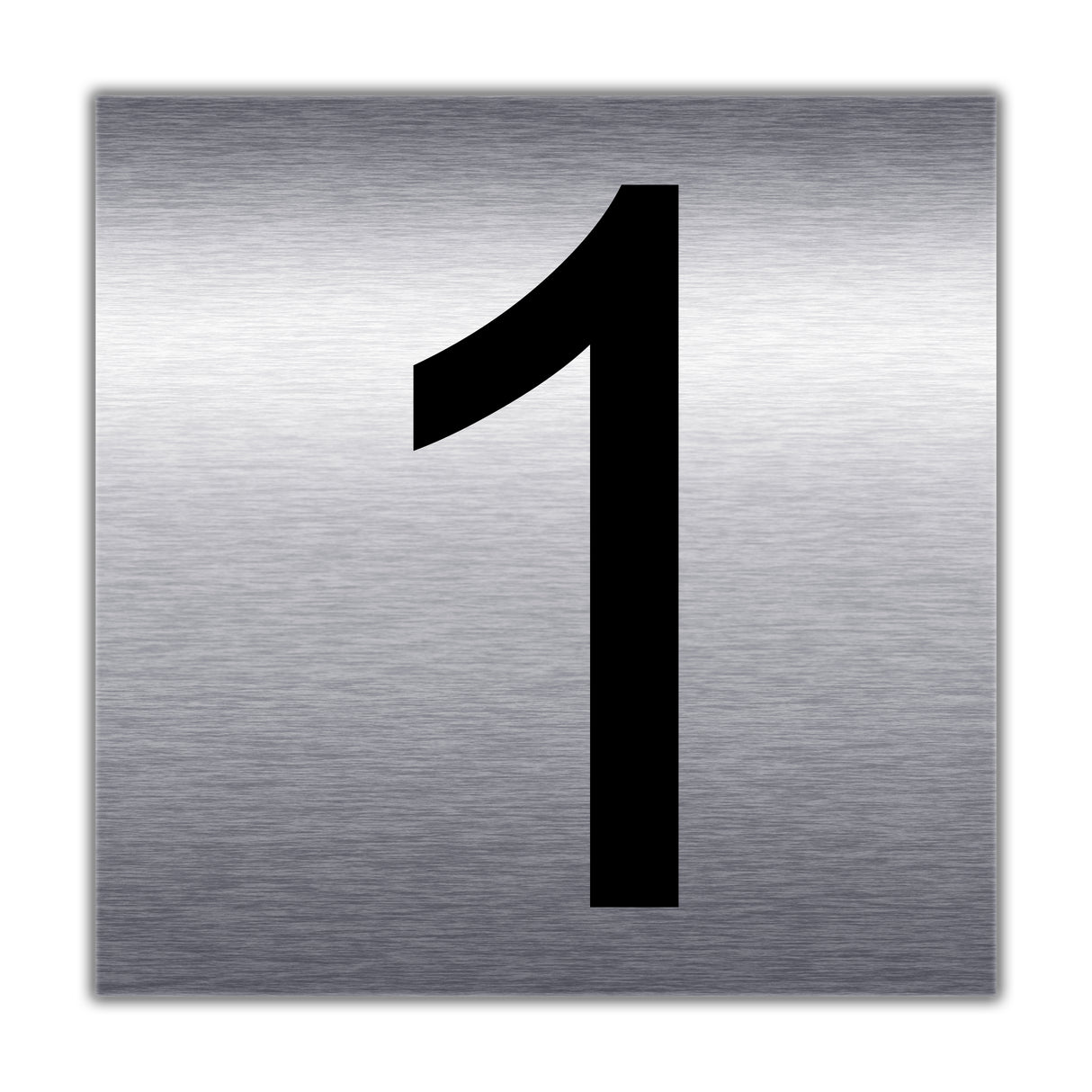 Zimmernummer | Türnummer 1 in Edelstahl optik