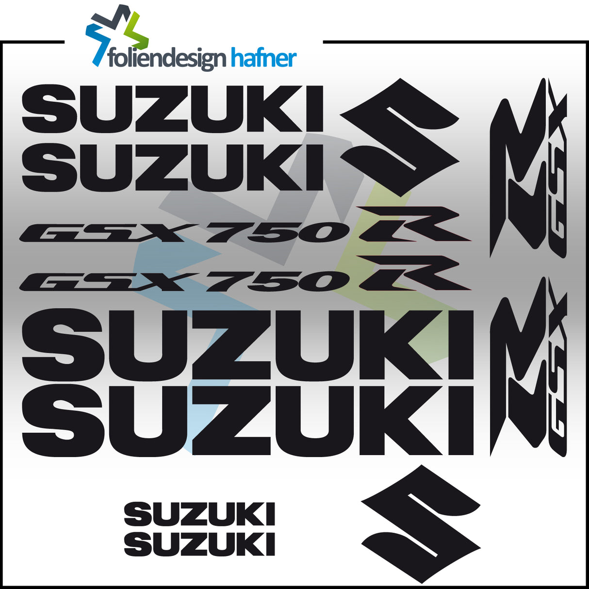 Suzuki GSX-R 750 Aufkleber Set