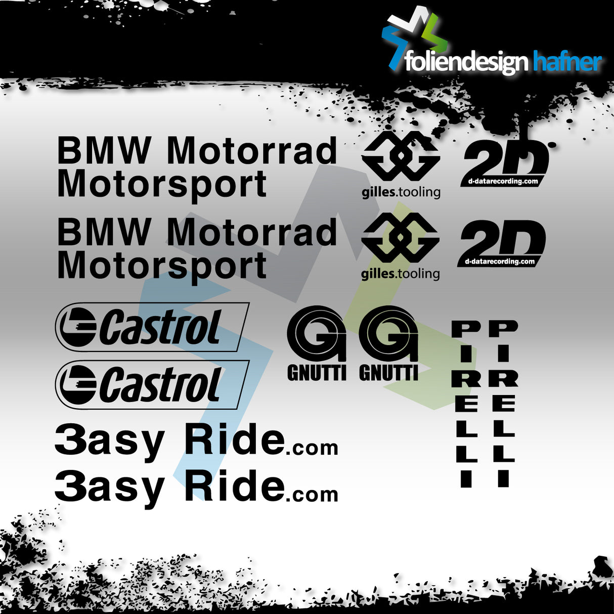 HP4 S1000RR Competition Aufkleber Set