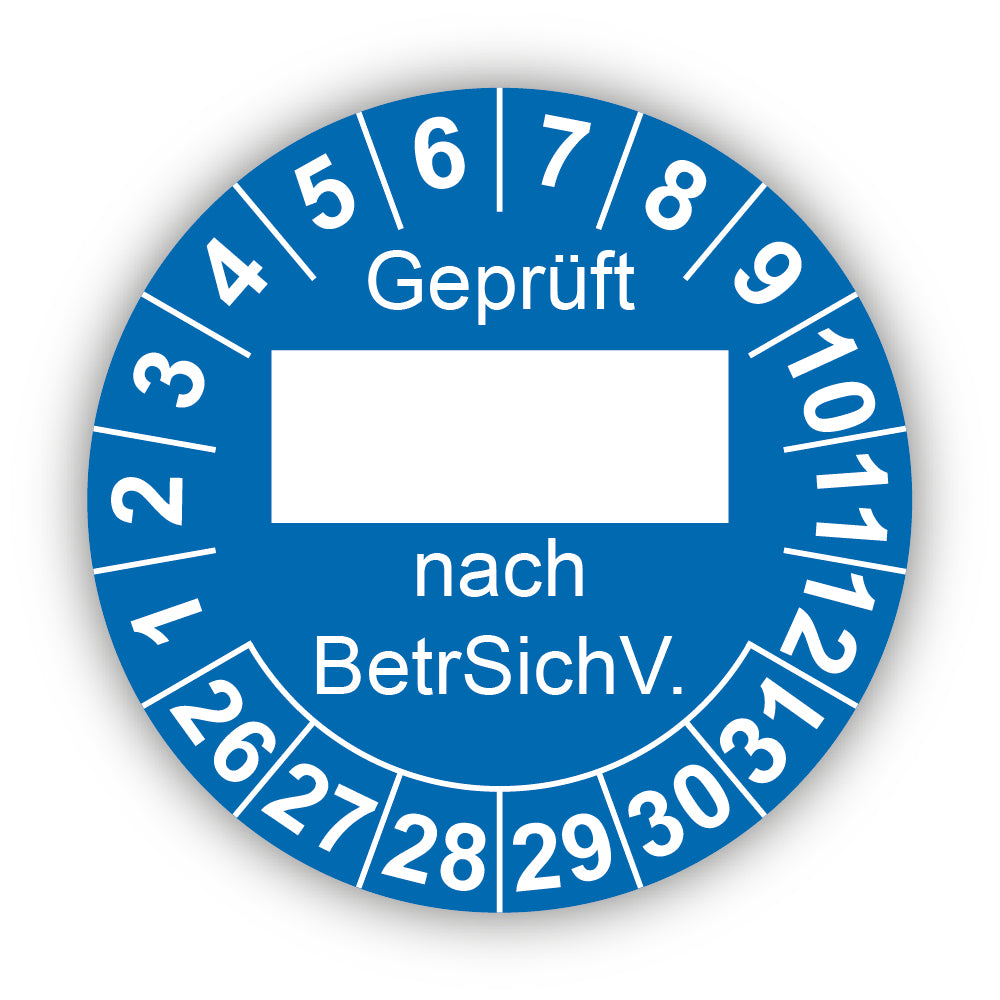 Geprüft … nach BetrSichV., rosa (zum Selbstbeschriften)