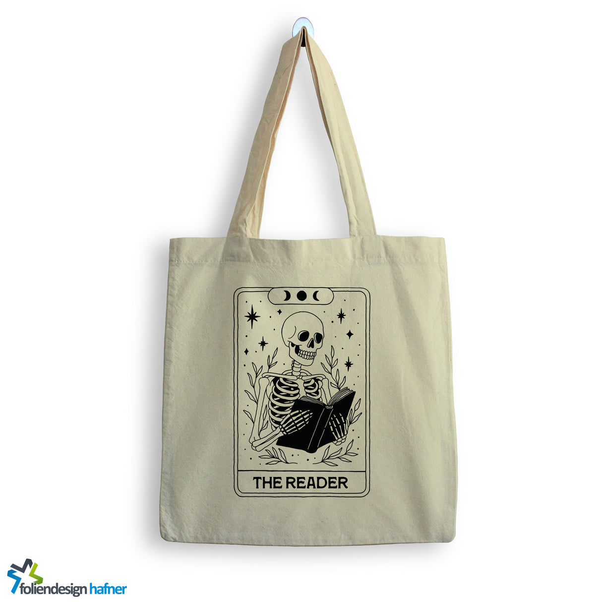 Jutebeutel Halloween Skelett Karte Tasche Baumwolle 10 Liter