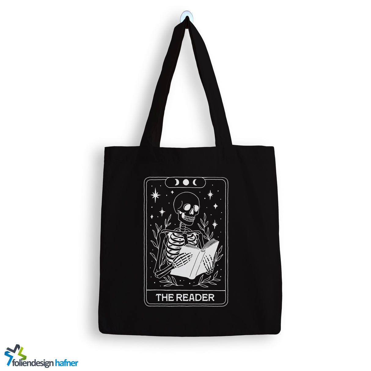 Jutebeutel Halloween Skelett Karte Tasche Baumwolle 10 Liter