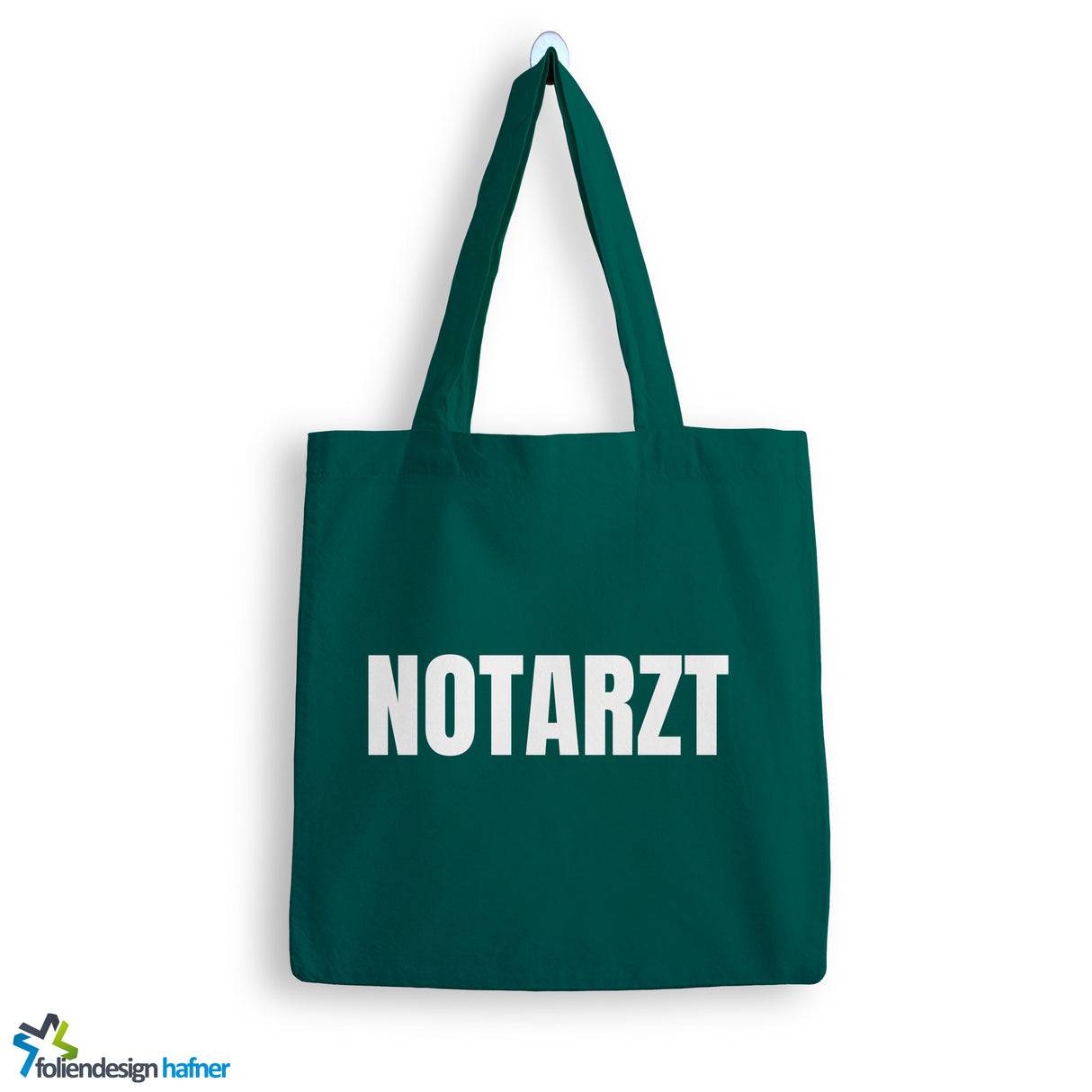 Jutebeutel Notarzt mit Herz Tasche Baumwolle 10 Liter