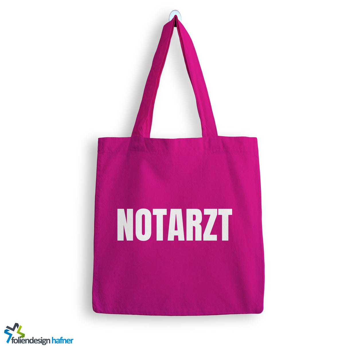 Jutebeutel Notarzt mit Herz Tasche Baumwolle 10 Liter