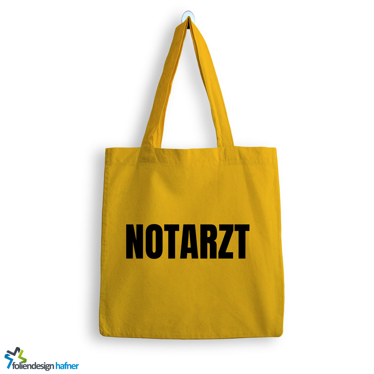 Jutebeutel Notarzt mit Herz Tasche Baumwolle 10 Liter