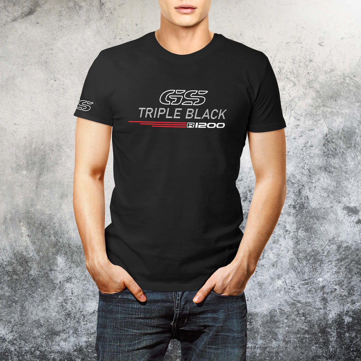 R1200GS Triple Black T-Shirt Shirt Bike Motorrad R 1200 GS