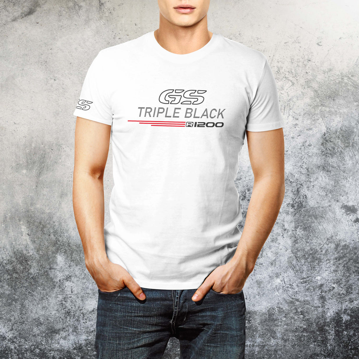 R1200GS Triple Black T-Shirt Shirt Bike Motorrad R 1200 GS