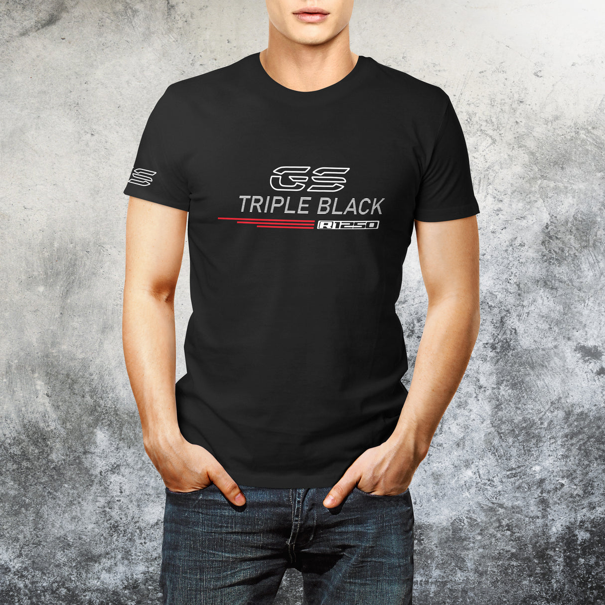 R1250GS Triple Black T-Shirt Shirt Bike Motorrad R 1250 GS