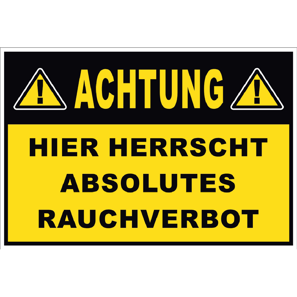 Absolutes Rauchverbot Schild