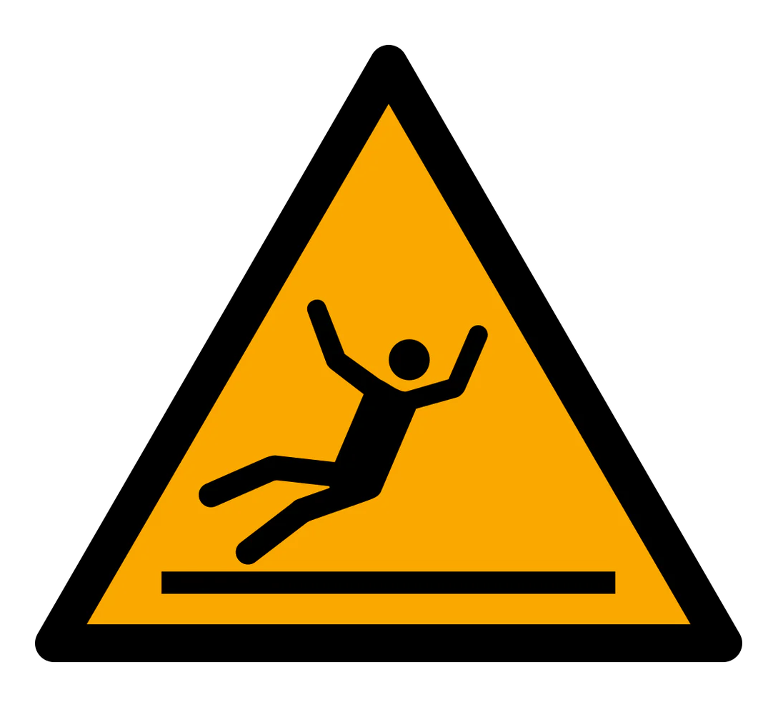 Warnzeichen Aufkleber - W011 - Warnung vor Rutschgefahr