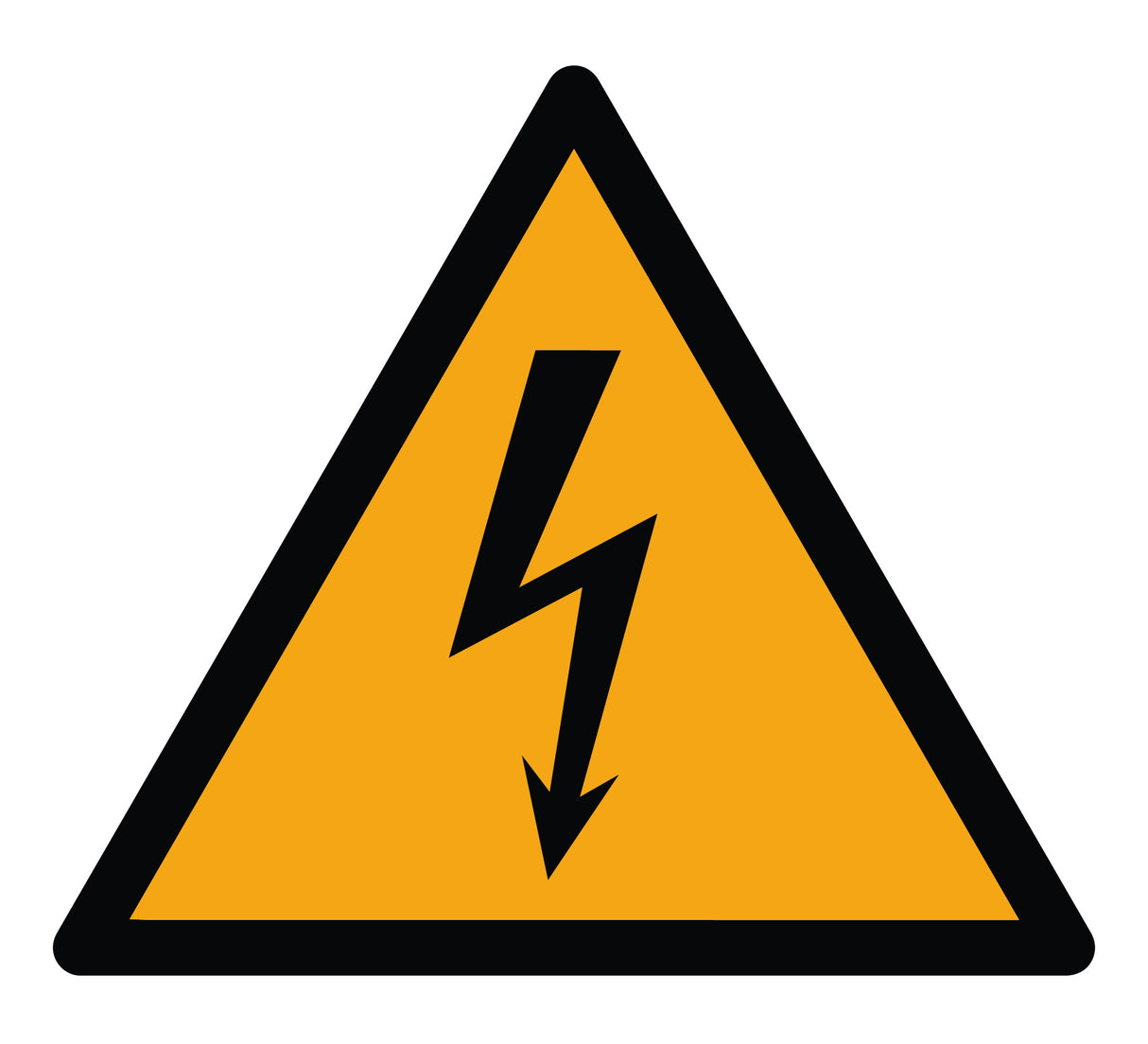 Warnzeichen Aufkleber - W012 - Warnung vor elektrischer Spannung