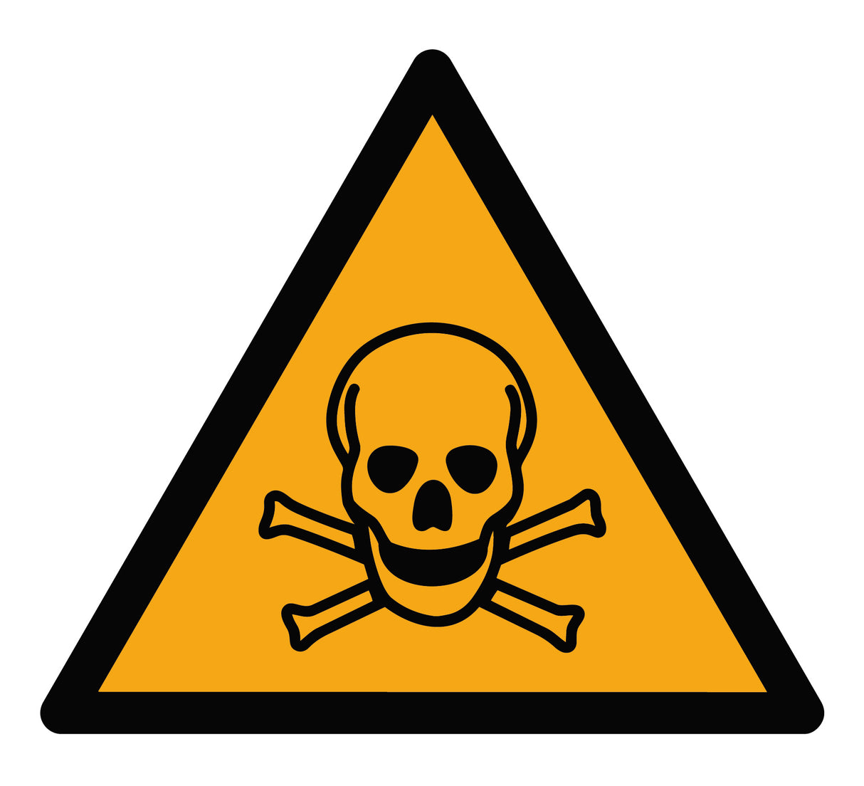 Warnzeichen Aufkleber - W016 - Warnung vor giftigen Stoffen