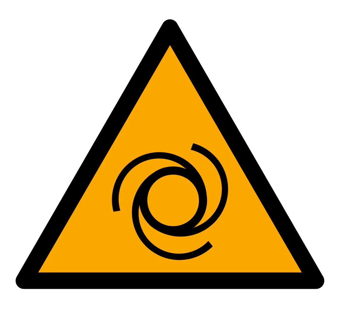 Warnzeichen Aufkleber - W018 - Warnung vor automatischem Anlauf