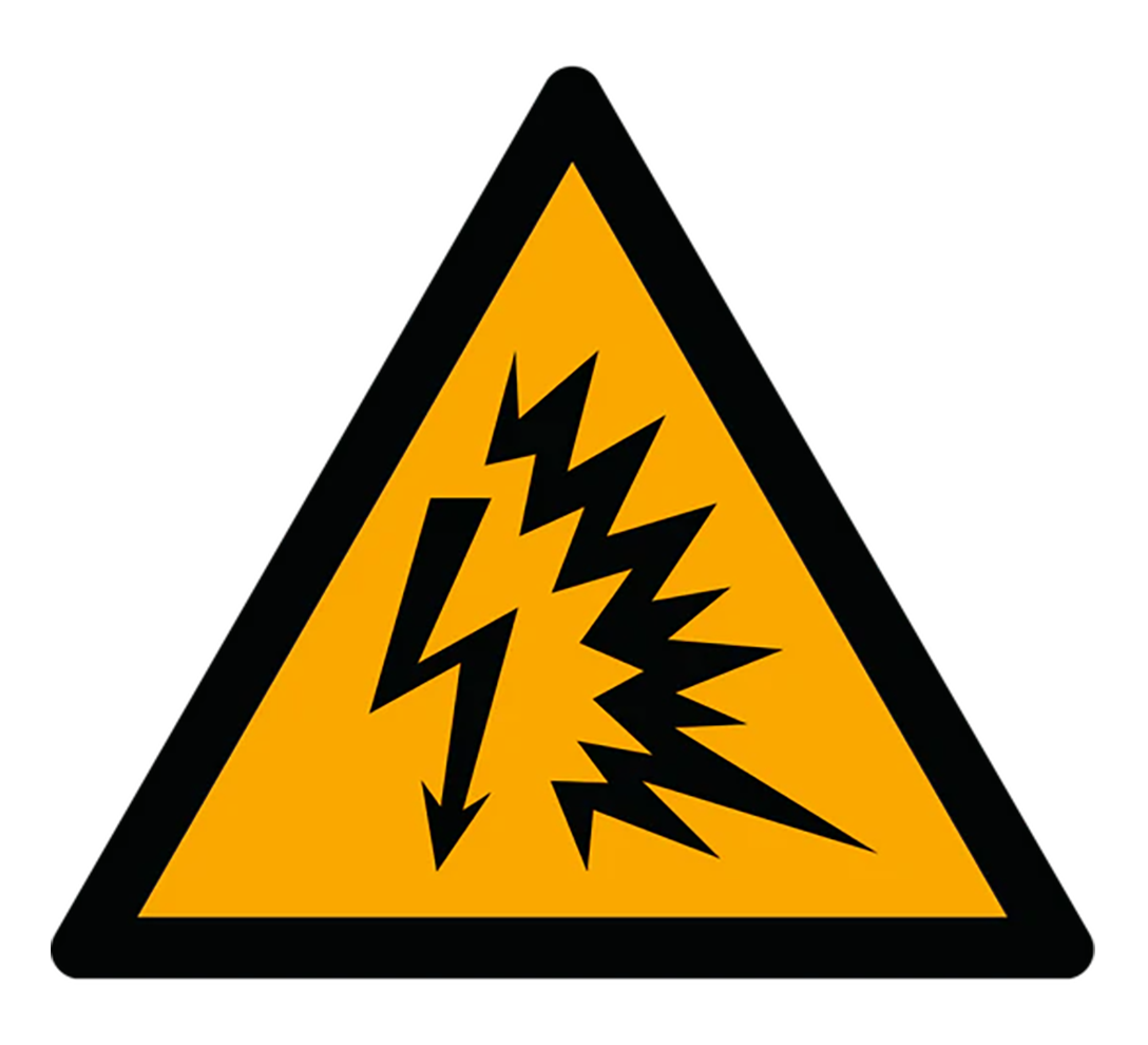 Warnzeichen Aufkleber - W042 - Warnung vor Lichtbogen