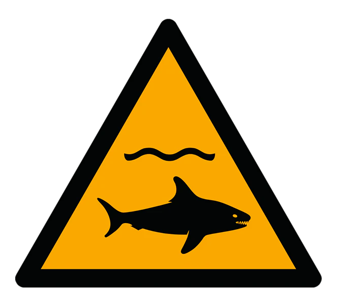 Warnzeichen Aufkleber - W055 - Warnung vor Abwassereinleitung