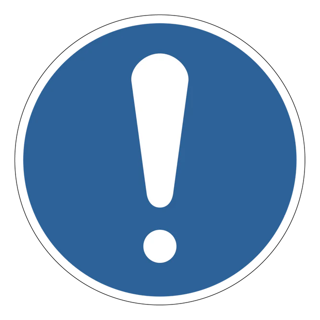 Gebotszeichen Aufkleber - M001 - Allgemeines Gebotszeichen