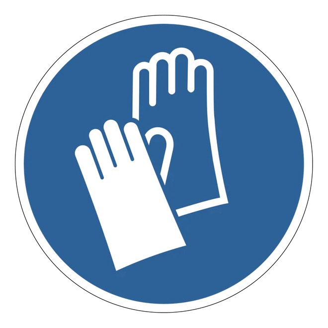 Gebotszeichen Aufkleber - M009 - Handschutz benutzen
