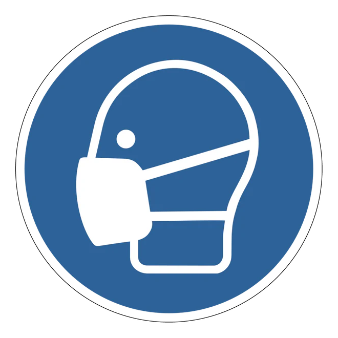 Gebotszeichen Aufkleber - M016 - Maske benutzen