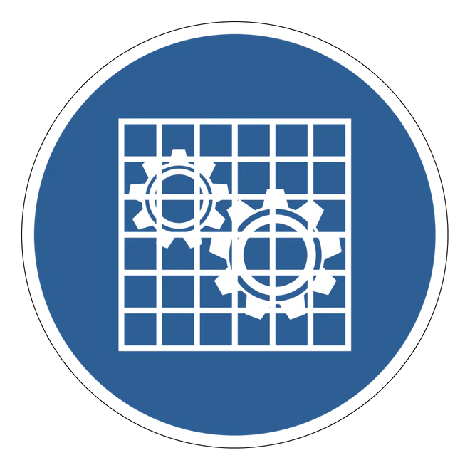 Gebotszeichen Aufkleber - M027 - Absperrung prüfen