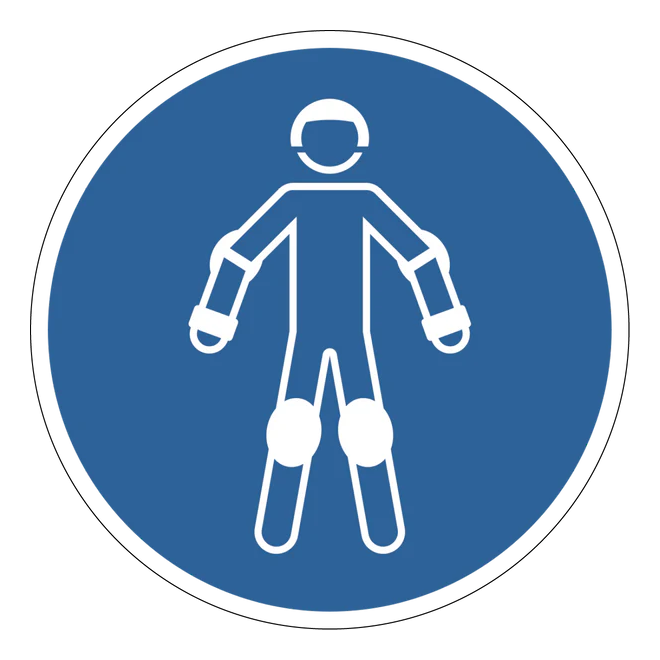 Gebotszeichen Aufkleber - M049 - Schutzausrüstung für Rollsport benutzen