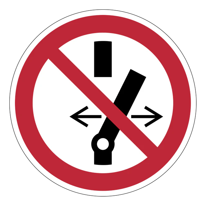 Verbotszeichen Aufkleber - P030 - Schalten verboten