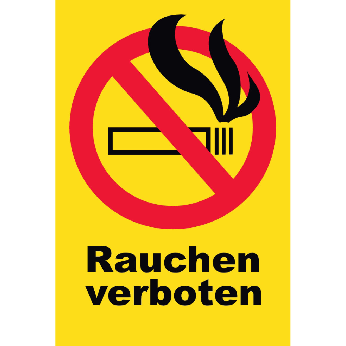 Rauchen verboten Verbots-Kreis Schild