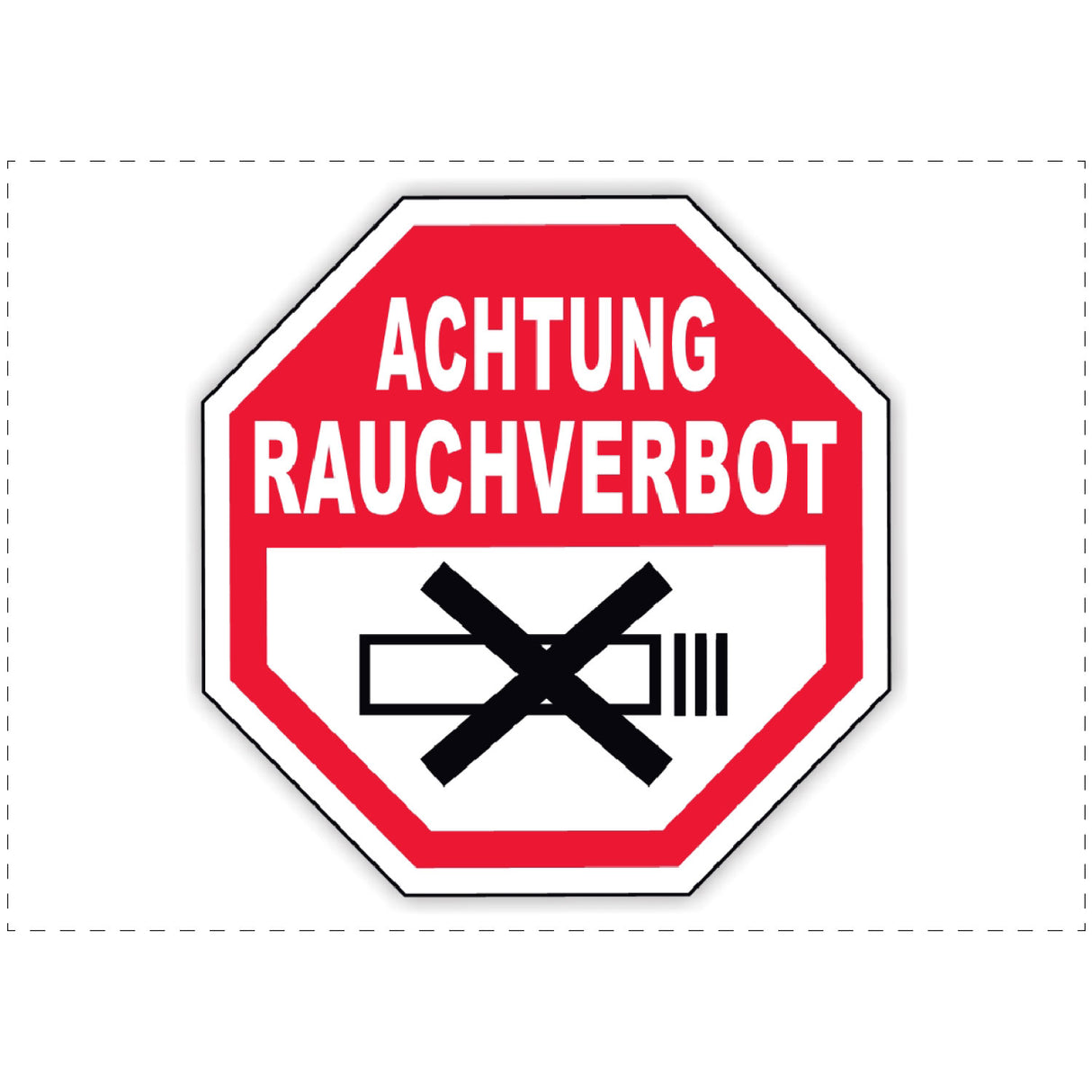 Achtung Rauchverbot Schild